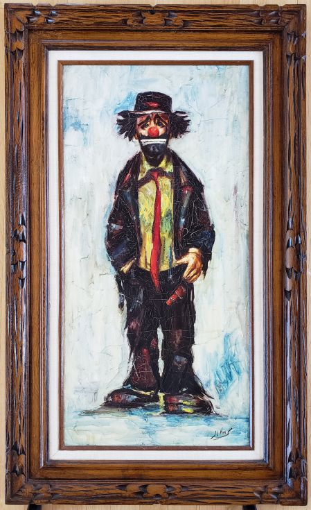 Hobo Clown Original Painting